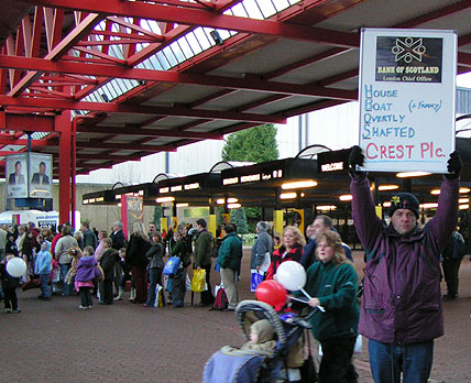 Bank of Scotland HBOS Protest NEC Birmingham Re - Crest Plc