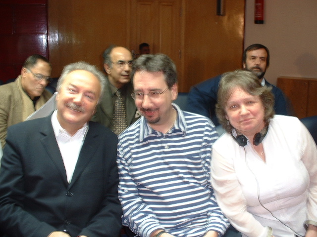 George Galloway, John Rees and Lindsey German.