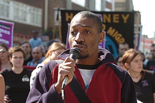 Speaker on the demo.