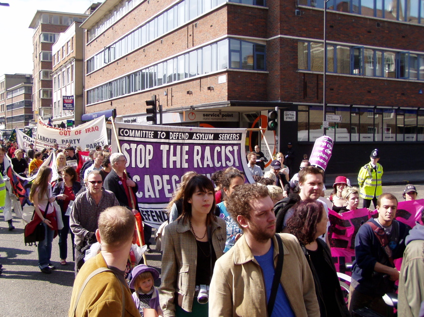 some more protestors