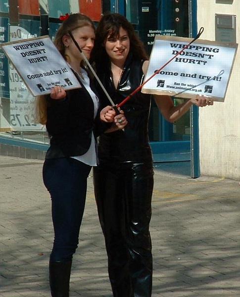 Whipping doesn't hurt? Come and try it!