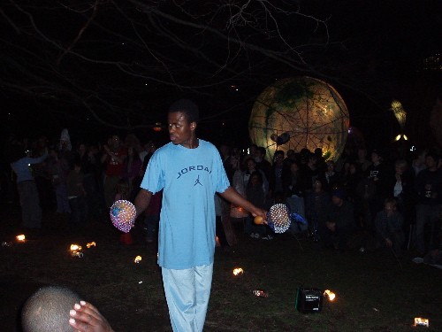 That's the world in the background!