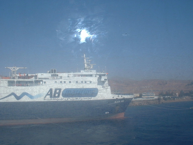 Fast boat from Nuweiba to Aqaba, Jordan.