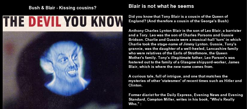 blair is a blueblood- The elite install and propagate cosmetic democracy