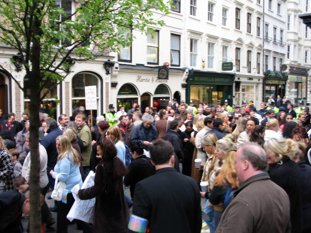 The march about to start