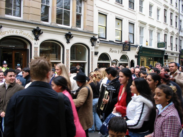 Musicians play to the crowd