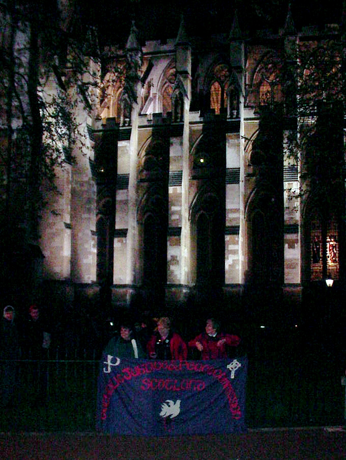 Westminster Abbey's west façade forms a backdrop for …