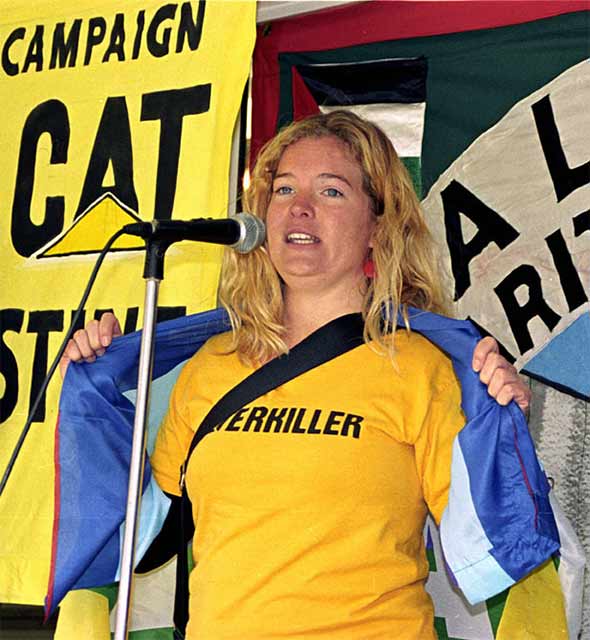 Charlotte from the International Solidarity Movement: http://www.Caterkiller.com