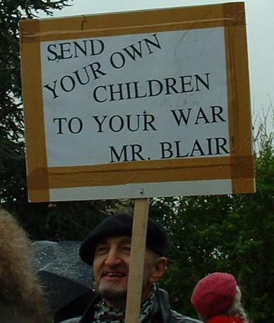 Send your own children to war Mr Blair