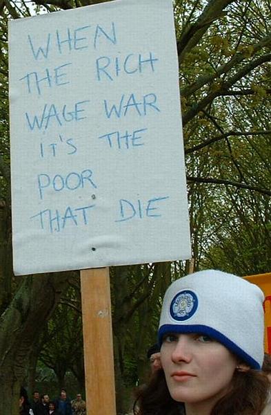 When the rich wage war it’s the poor that die