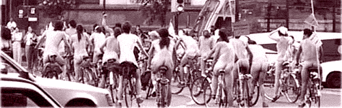 Get out of those clothes and onto yer bikes!