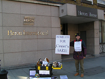 Flashback Crest Plc Evcited Family Protest Heron International London