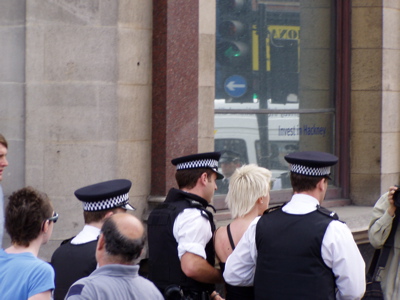 young woman gets arrested