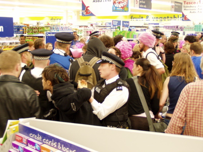 total over reaction to a peaceful protest