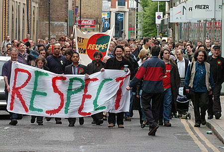 The Respect army arrive for the final weekend of canvassing.