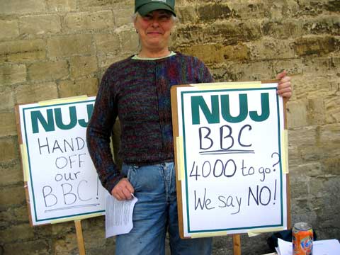 NUJ supports BBC strike