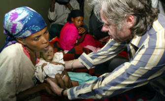 Bob Geldolf in Africa
