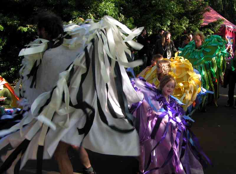 Procession H - colour wheels, rainbow