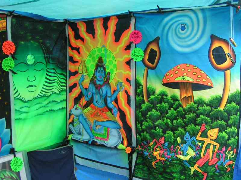 Art - hand-painted U.V. backdrops A