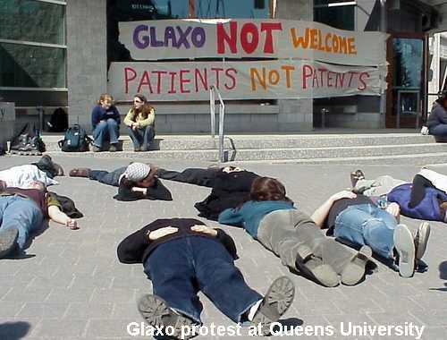 2004 Protest at Glaxo Smithkline patents programme