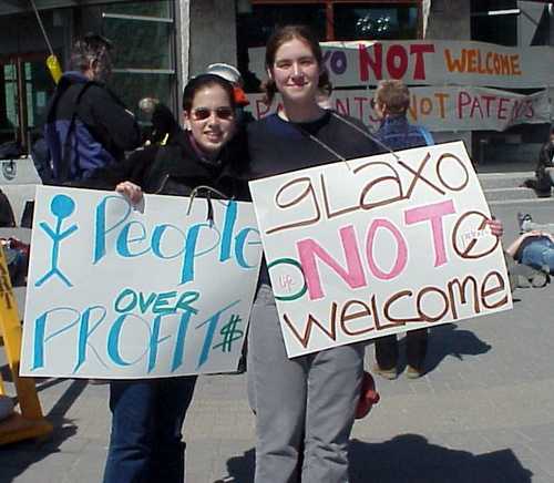 2004 Protest at Glaxo Smithkline patents programme