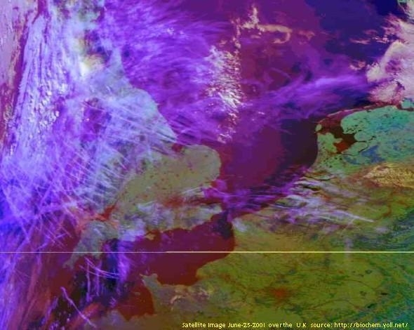 Satilite photo img of the chemtrail program