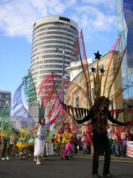 The Pride parade trails in front of the Rotunda in Birmingham