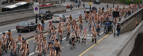 Ride crosses Waterloo Bridge
