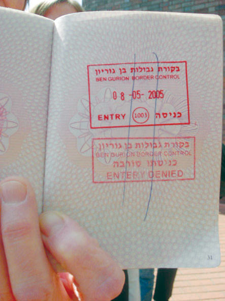 'Entry Denied' stamped in passports
