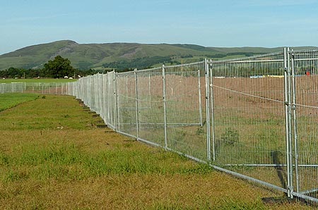 ...outside the fence and...