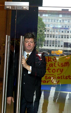 Slightly miffed security guard