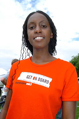 Ivy travelled all the wayh from Kenya to confront the G8.