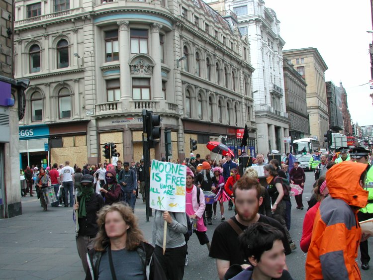 British Airways was boarded up during tour