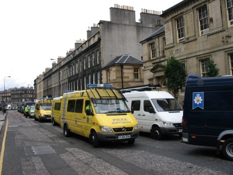 Police vans
