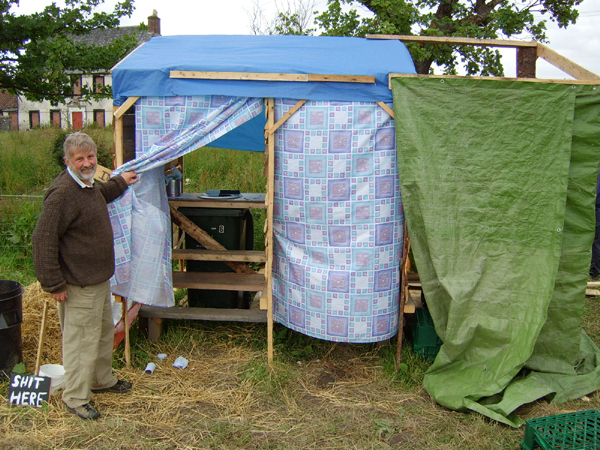 Michael demonstrates his creation