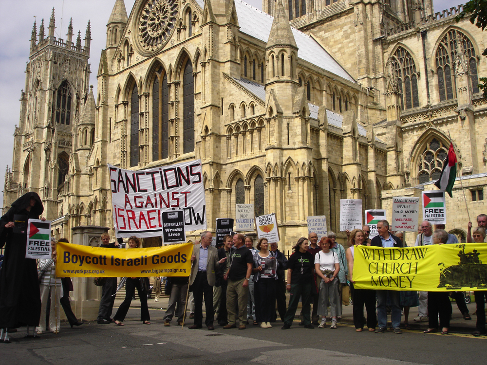 Protest outside Minster