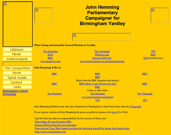 archived link to Hemming's 'links page'