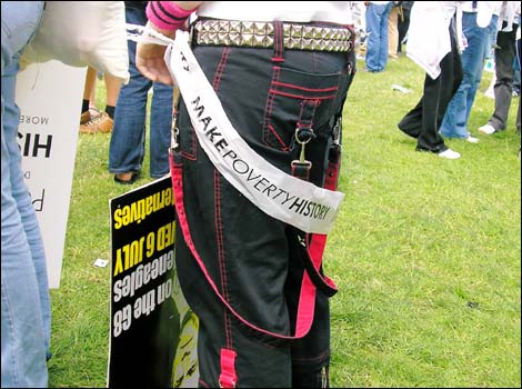 Make Poverty History belt