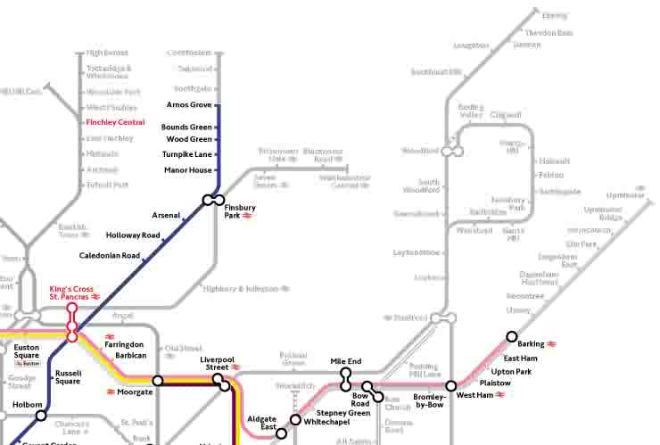 TUBE DIVERESION MAP