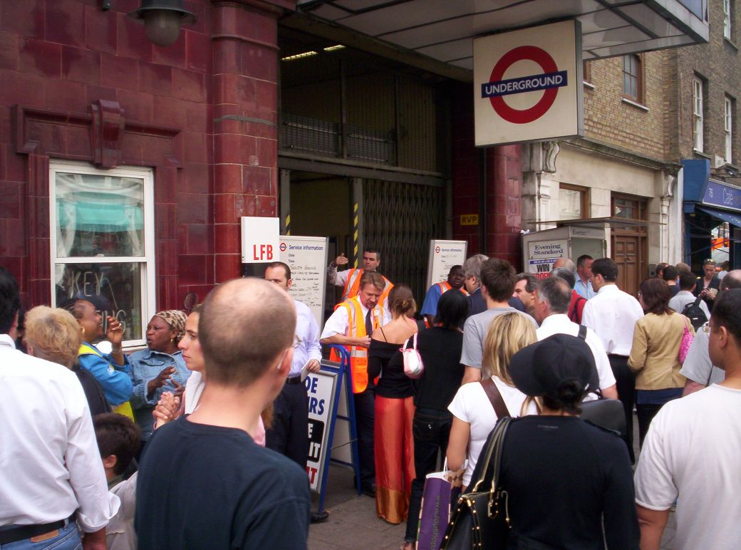 Goodge Street in Chaos.