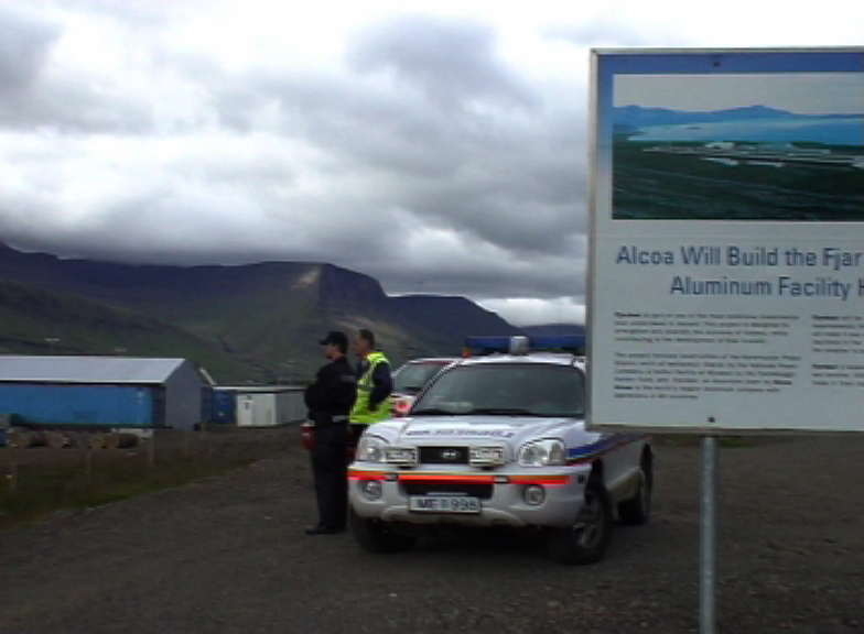 police and security gard watching
