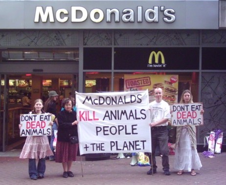 Outside McD`s in Cherry Street