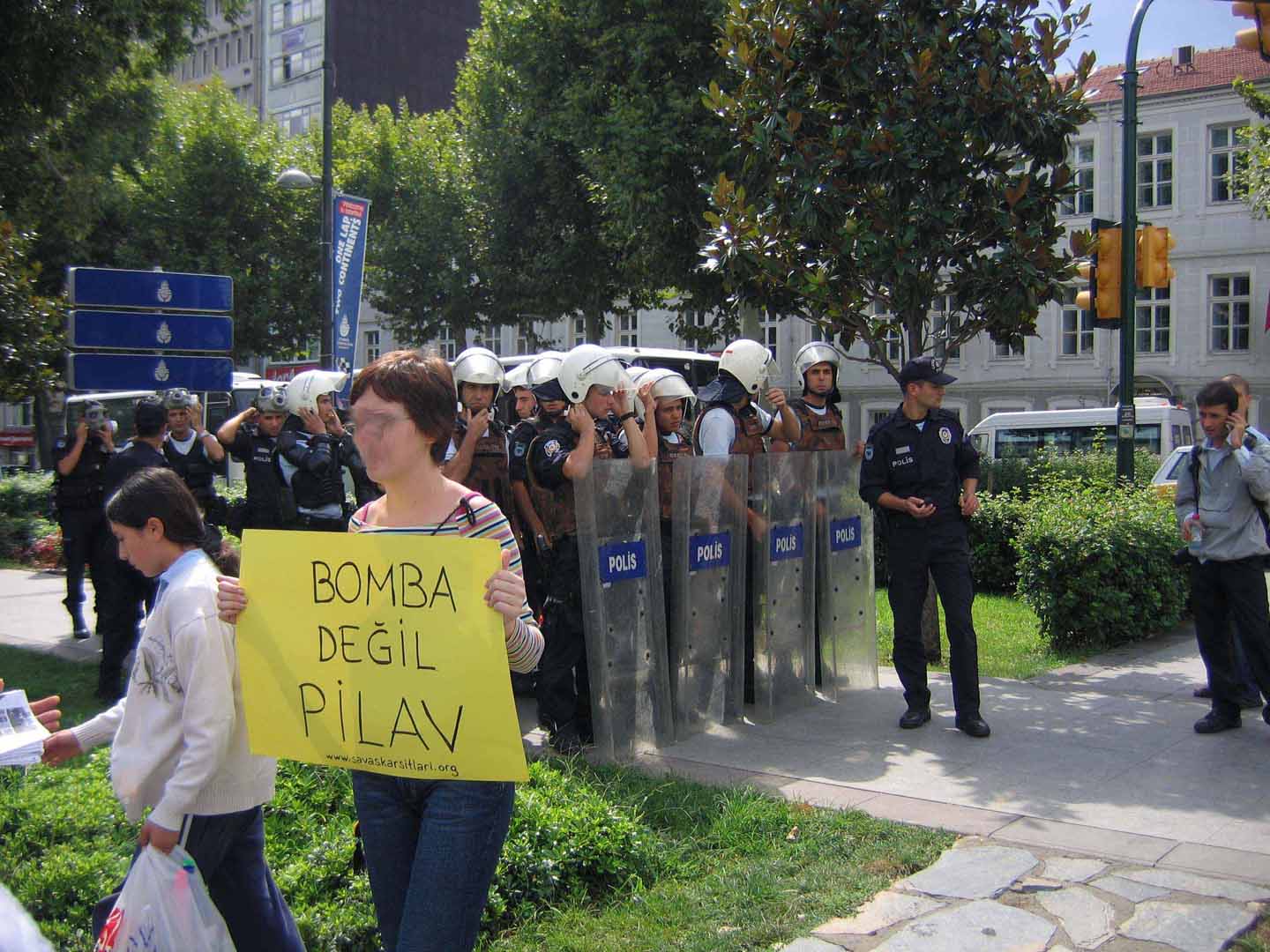 in front of militair base