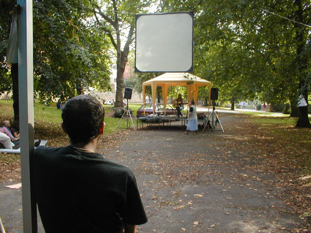 Siobhan with a solo gig