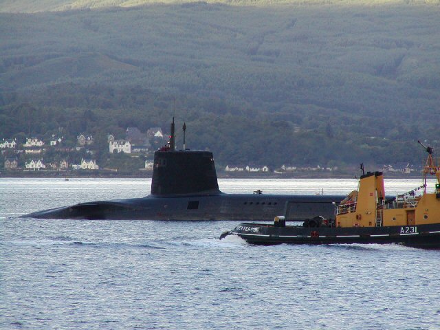 A Trident submarine seen the previous week