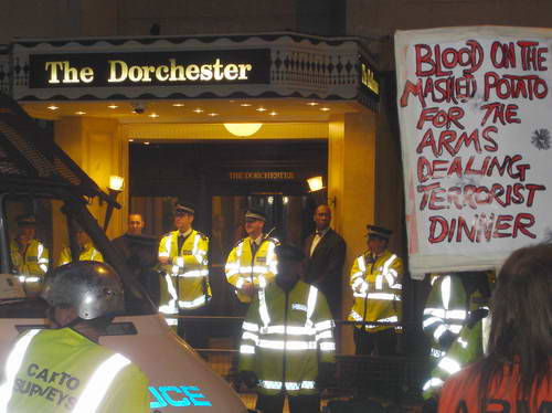 menu on display outside