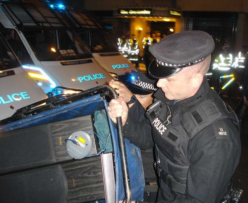 Hurling bikes over railings