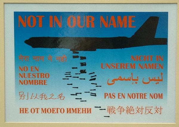 Not in our name (multilingual)