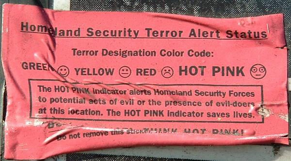 Hot pink terror alert