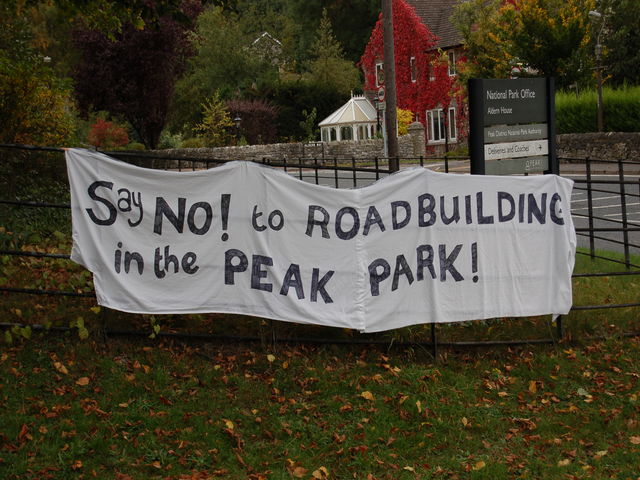 Say NO to road building in the Peak Park